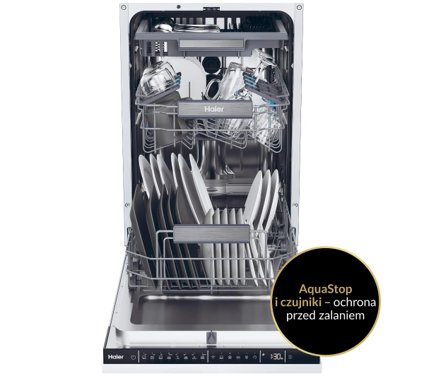 Haier I-Pro Shine Seria 4 XI1C3TB2FB 44,8cm Funkcje AI Automatyczne otwieranie drzwi Szuflada na sztućce  - Kup na Raty - RRSO 0%