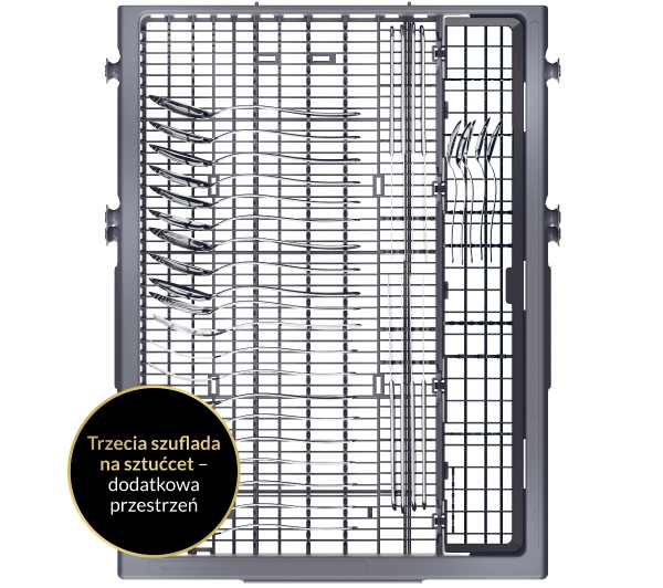 Haier I-Pro Shine Seria 4 XI1C3TB2FB 44,8cm Funkcje AI Automatyczne otwieranie drzwi Szuflada na sztućce  - Kup na Raty - RRSO 0%