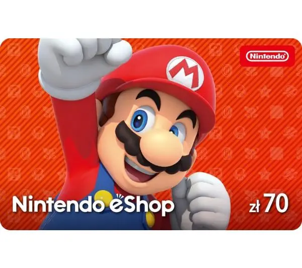 Doładowanie Nintendo eShop 70zł [Bon Agencyjny] Obecnie dostępne tylko w sklepach stacjonarnych RTV EURO AGD