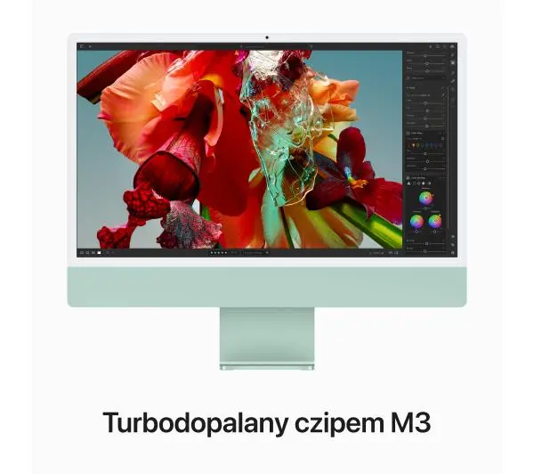 Apple iMac Retina 4.5K M3 MQRN3ZE/A 23,5" 8GB RAM 256GB Zielony - Kup na Raty - RRSO 0%