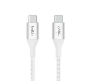 Belkin USB-C -USB-C Power delivery 240W 2m Nylon Biały