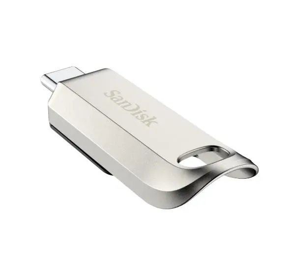 SANDISK Ultra Luxe 128GB USB 3.2 Typ C Srebrny