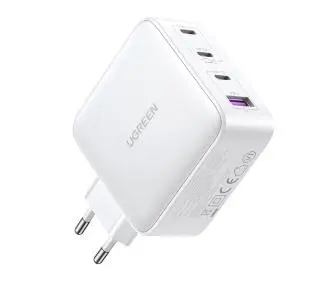 UGREEN 15337 Nexode 3xUSB-C USB-A 3.0 PD3.0 QC4.0 GaN 100W Biały
