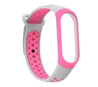 Beline do Mi Band 3/4 design Różowo-szary