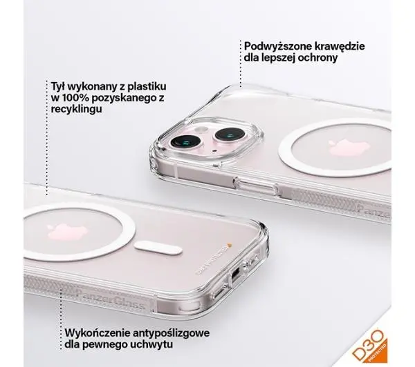 PanzerGlass HardCase do iPhone 15 przezroczysty