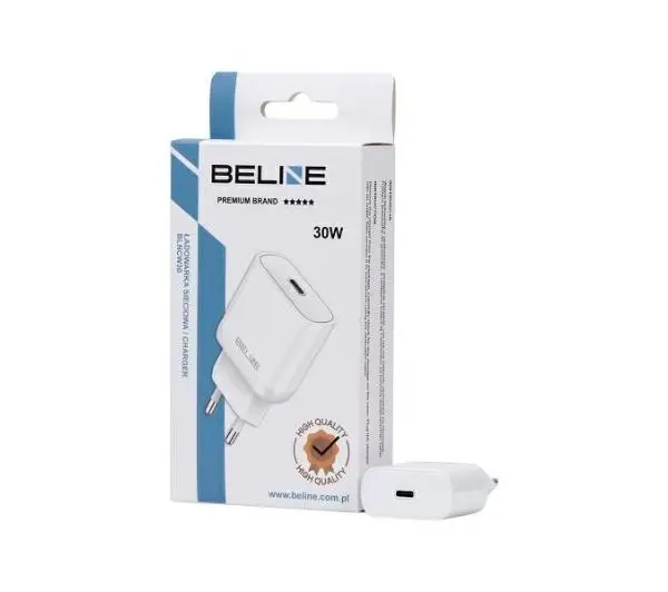 Beline 1x USB-C 30W PD 3.0 GaN Biały
