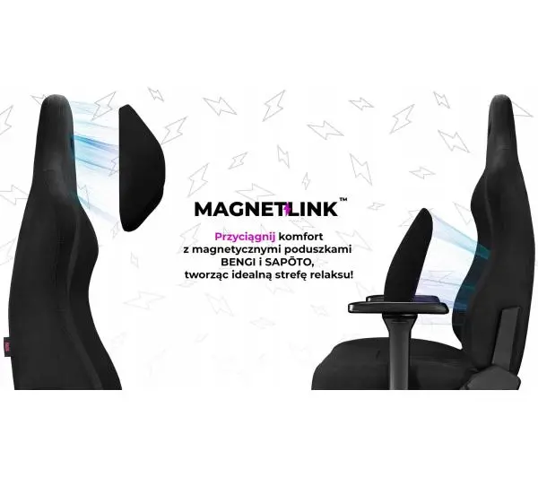 Yumisu 2053 Magnetic Materiał Biurowy do 150kg Tkanina Czarny - Kup na Raty - RRSO 0%