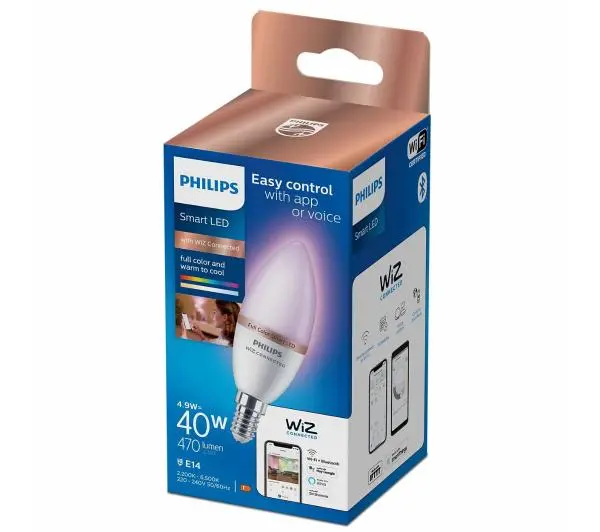 Philips Smart E14 C37 4,9 W 40 W RGB