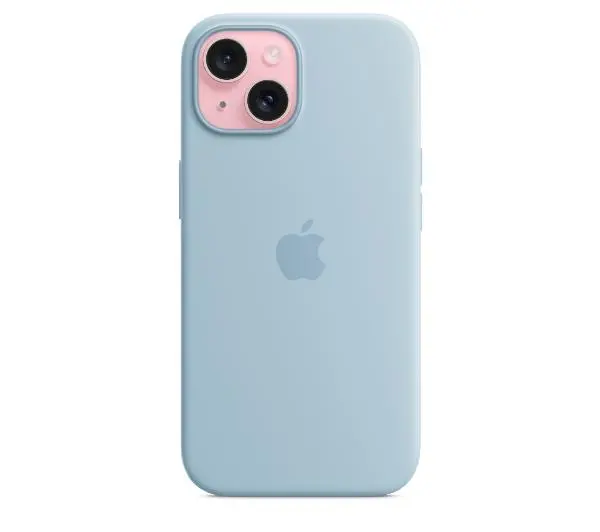Apple Silicone Case do iPhone 15 Plus Niebieski