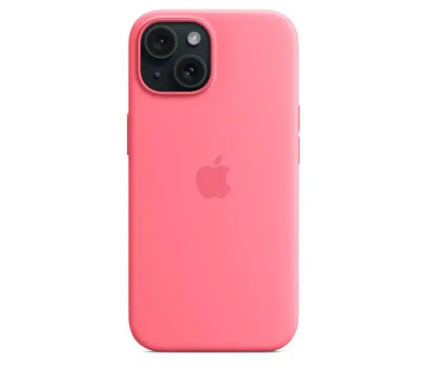 Apple Silicone Case do iPhone 15 Plus Różowy