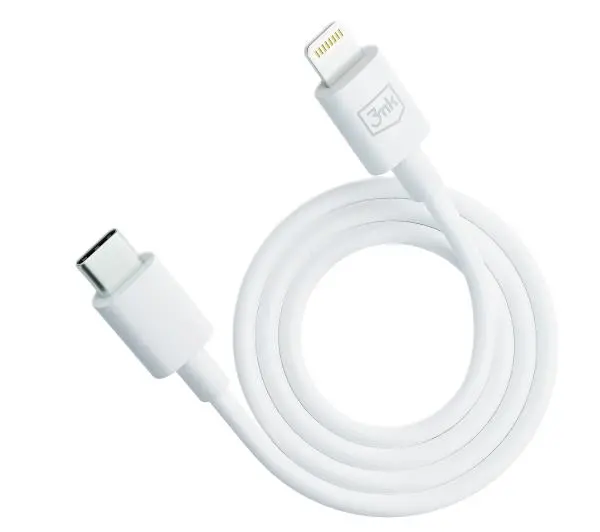 3mk Hyper USB-C do Lightning 20W 1,2m Biały