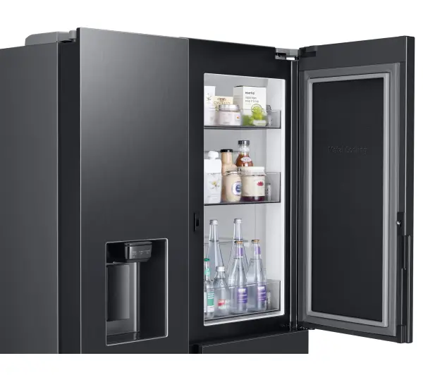 Samsung SBS RH68DG885DB1 Funkcje AI Pełny No Frost 178cm Dystrybutor wody Kostkarka automatyczna Zdalne sterowanie Grafitowy - Kup na Raty - RRSO 0%