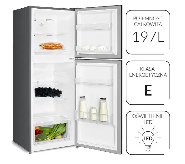 MPM 216-CF-26 Pełny No Frost 142cm Dark Inox - TRZECI -55%, ALBO 5-TY ZA 1ZŁ - Kup na Raty - RRSO 0%
