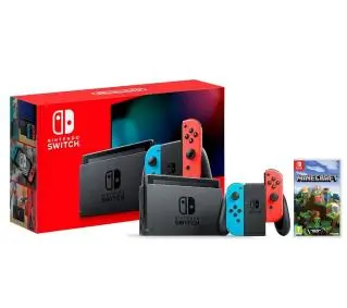 Nintendo Switch Joy-Con v2 Czerwono-niebieski + Minecraft - Kup na Raty - RRSO 0%