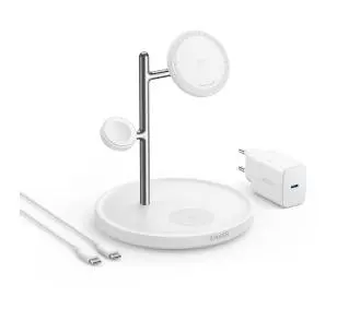 Anker MagGo Magnetic Wireless Charger Stand 15W Biały - Kup na Raty - RRSO 0%