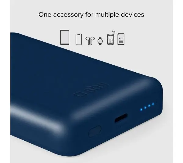 SBS TEBB5000MAG1CB 5000mAh Magsafe 10W Niebieski