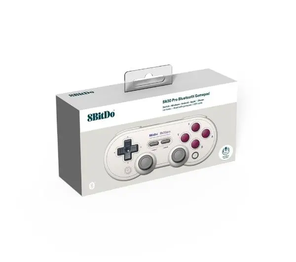 8BitDo SN30 Pro Bluetooth Hall Effect do PC, Nintendo Switch, Android, iOS Bezprzewodowy Classic