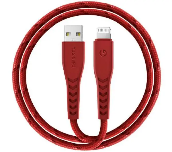 Energea Nyloflex USB do Lightning Charge and Sync C89 MFI 1,5m Czerwony