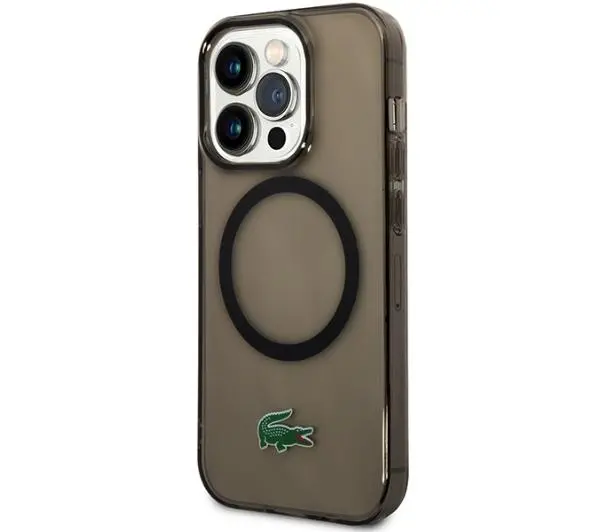 Lacoste Transparent MagSafe do iPhone 14 Pro Czarny