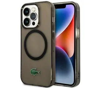 Lacoste Transparent MagSafe do iPhone 14 Pro Czarny
