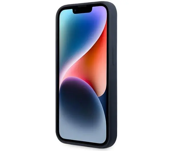 Lacoste Silicone do iPhone 14 Pro Granatowy
