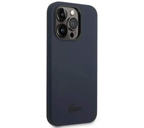 Lacoste Silicone do iPhone 14 Pro Granatowy