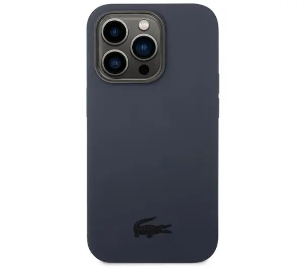 Lacoste Silicone do iPhone 14 Pro Granatowy
