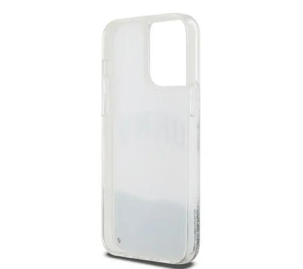 DKNY Liquid Glitter Big Logo do iPhone 15 Pro Max Biały
