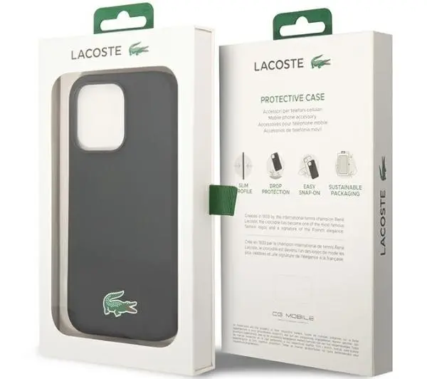 Lacoste Silicone MagSafe do iPhone 14 Pro Czarny