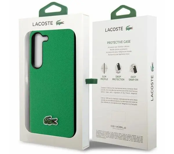 Lacoste LCHCS23MPVCN Hardcase Iconic Petit Pique do Samsung Galaxy S23+ Zielony