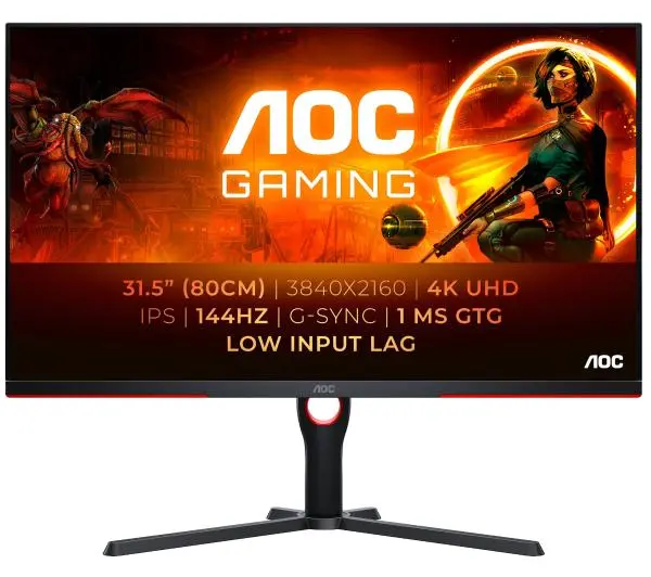 AOC U32G3X/BK 31,5" 4K IPS 144Hz 1ms Gamingowy