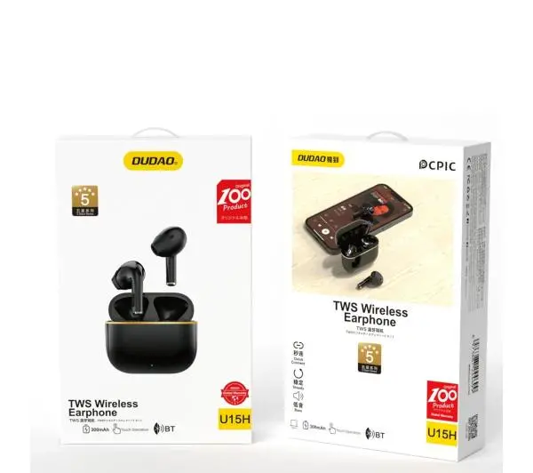 Dudao U15H Douszne Bluetooth 5.1 Czarny