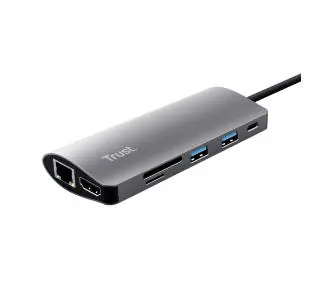 Trust Dalyx 7w1 USB-C Szary