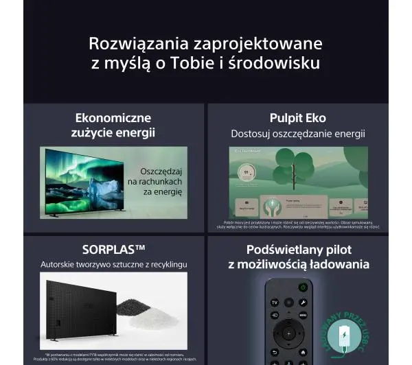 Sony BRAVIA 8  K-55XR80 55" 4K OLED 120Hz Google TV Dolby Vision Dolby Atmos HDMI 2.1 DVB-T2 - ⚡ EURO HIT CENOWY! ⚡ - Kup na Raty - RRSO 0%