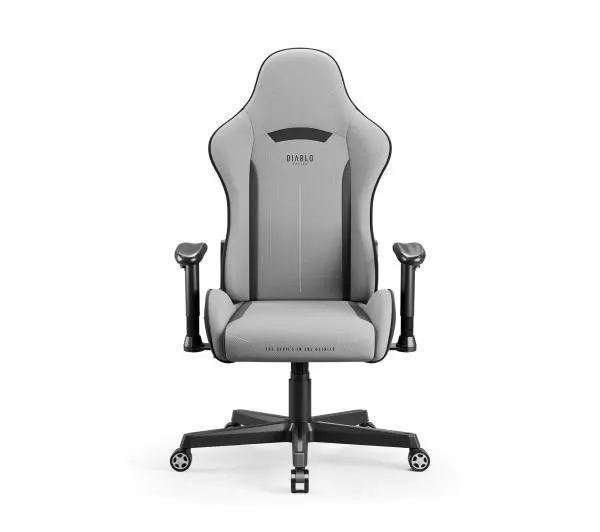 Diablo Chairs X-Starter Gamingowy do 136kg Tkanina Szary