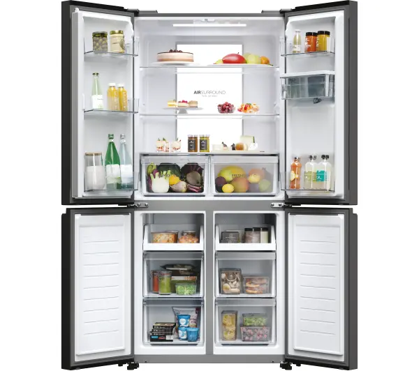 Haier Seria 7 HCR7818DWPT Pełny No Frost 181,5cm Dystrybutor wody Zdalne sterowanie Czarny łupkowy - Kup na Raty - RRSO 0%