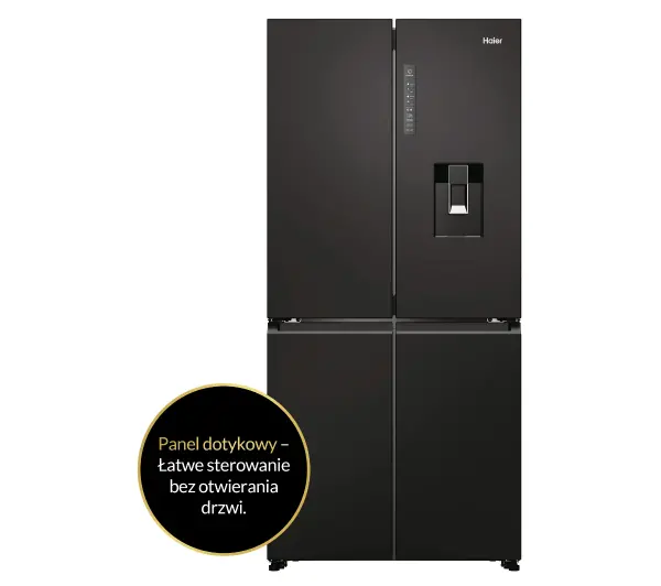 Haier Seria 7 HCR7818DWPT Pełny No Frost 181,5cm Dystrybutor wody Zdalne sterowanie Czarny łupkowy - Kup na Raty - RRSO 0%