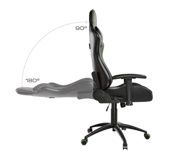 Cobra Draco CRF194 Gamingowy do 130kg Skóra ECO Zielono-czarny - Kup na Raty - RRSO 0%