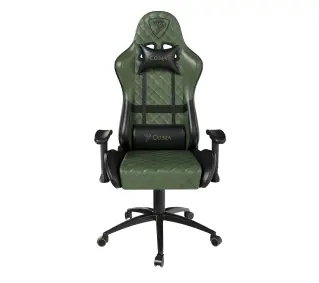 Cobra Draco CRF194 Gamingowy do 130kg Skóra ECO Zielono-czarny - Kup na Raty - RRSO 0%