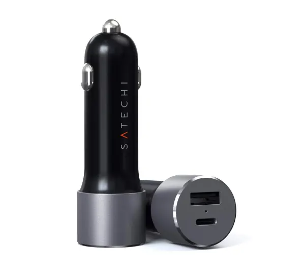 Ładowarka samochodowa SATECHI STTCPDCCM 72W Szary