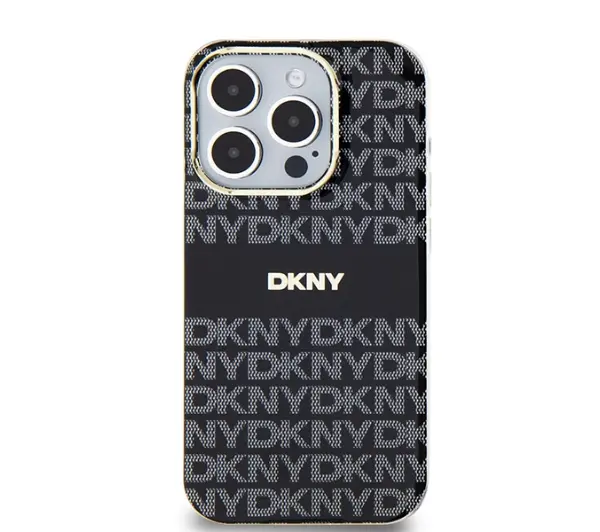 DKNY IML Mono & Stripe MagSafe do iPhone 15 Pro Max Czarny