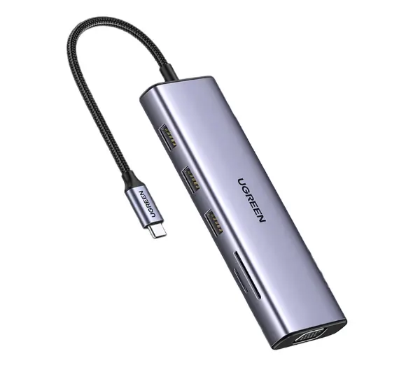 Hub UGREEN Revodok CM498 USB Typu C, Pasywny