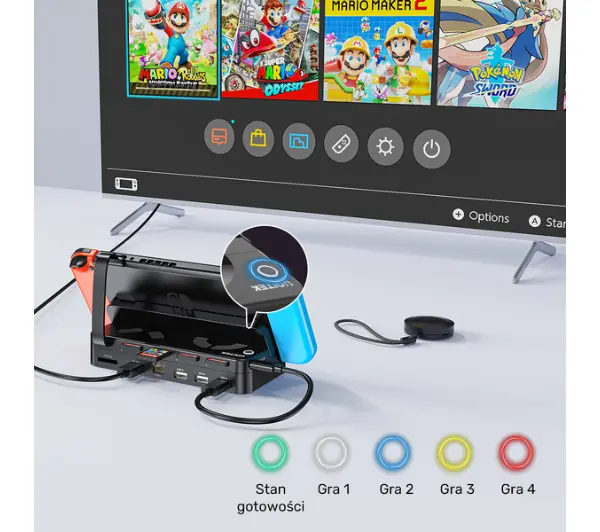Unitek G1002F01 do Nintendo Switch + pilot - Kup na Raty - RRSO 0%
