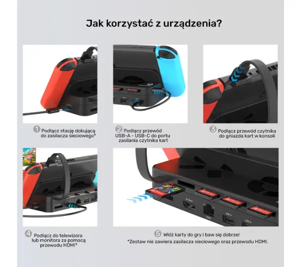 Unitek G1002F01 do Nintendo Switch + pilot - Kup na Raty - RRSO 0%