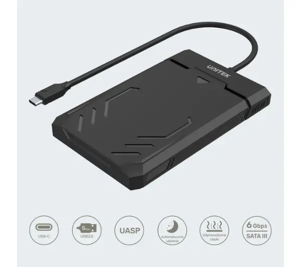 Unitek Y-3036A USB-C 5Gbps HDD/SSD SATA UASP