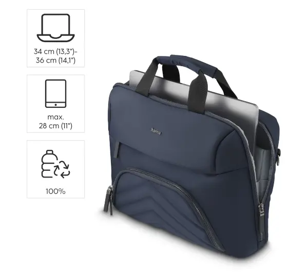 Hama Premium Lightweight 13,3-14,1'' Granatowy