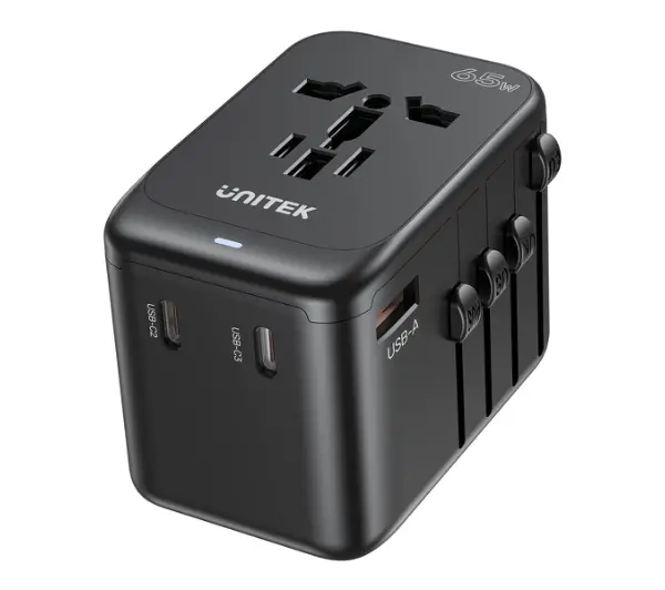 Unitek P1122ABK01 EU/US/UK/AUS PowerDelivery 65W
