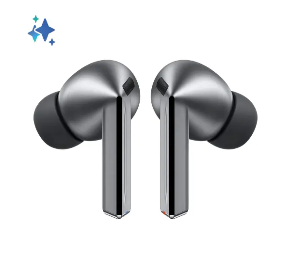 Samsung Galaxy Buds 3 Pro SM-R630NZA Dokanałowe Bluetooth 5.4 Funkcje AI Srebrny - ⚡ BESTSELLERY ⚡ - Kup na Raty - RRSO 0%