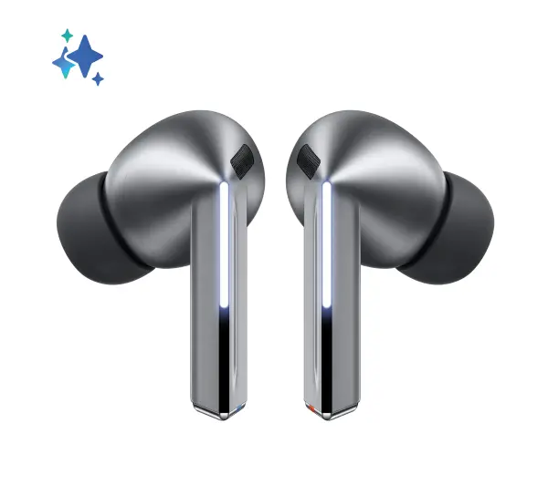 Samsung Galaxy Buds 3 Pro SM-R630NZA Dokanałowe Bluetooth 5.4 Funkcje AI Srebrny - ⚡ BESTSELLERY ⚡ - Kup na Raty - RRSO 0%