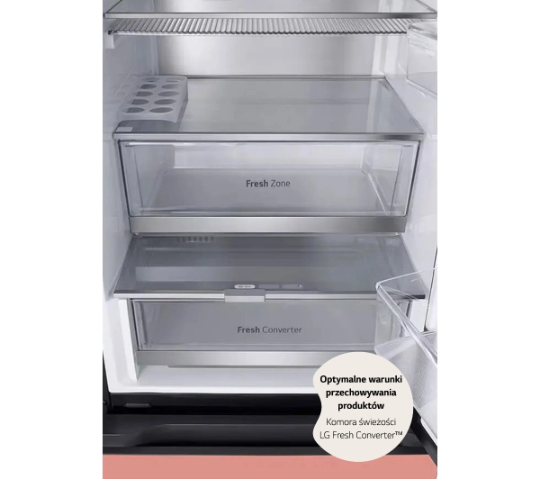 LG MoodUP InstaView GBG719MDNN Funkcje AI Pełny No Frost 187cm Komora świeżości Zdalne sterowanie Zmienny kolor frontu - TRZECI -55%, ALBO 5-TY ZA 1ZŁ - Kup na Raty - RRSO 0%